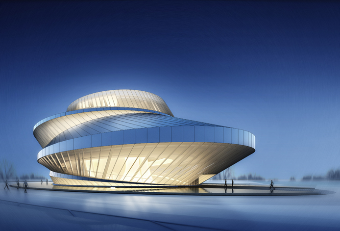 珠海市航空新城规划展览馆(中标方案(2012-文教建筑-冼剑雄联合建筑